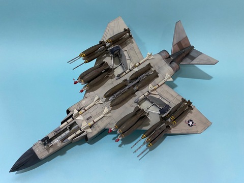 1/48 scale model F-4 Phantom built