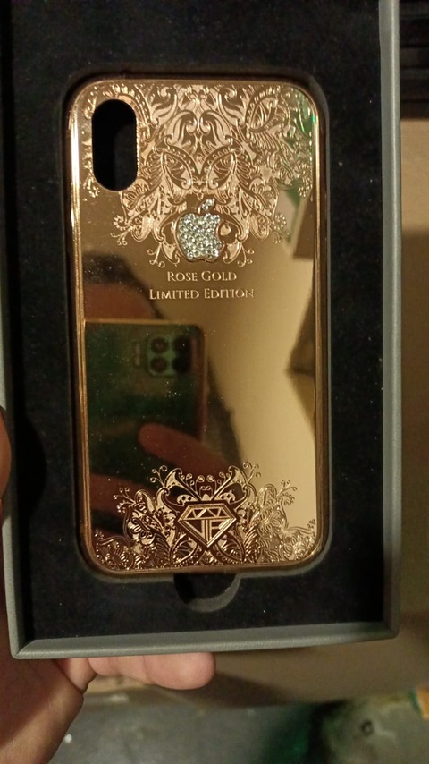 Special and gold plated covers for iphone xs and xs max