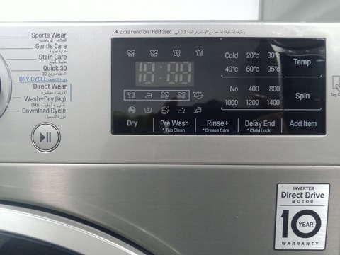 LG drict drive 8/5kg washer and dryer latest model