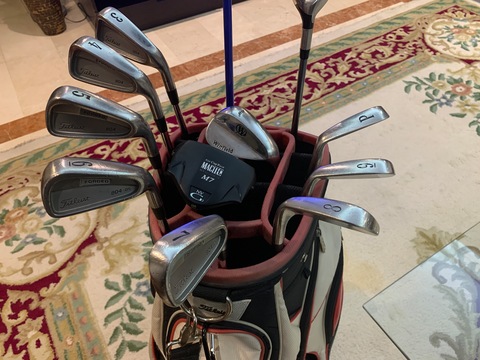 Complete Titleist Forged Set 804 CB x 900 Series Driver, Wood, Forged Irons, Wedge, Golf Bag RH