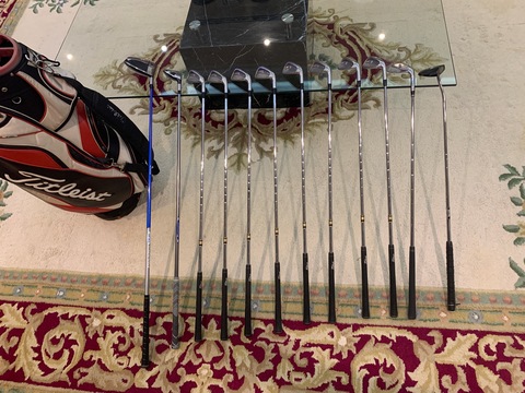 Complete Titleist Forged Set 804 CB x 900 Series Driver, Wood, Forged Irons, Wedge, Golf Bag RH