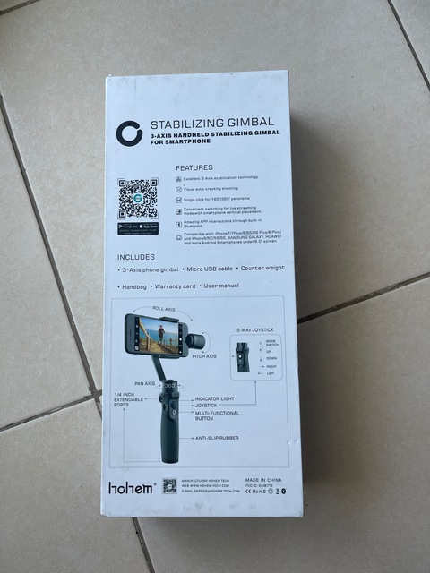 New Gimbal Hohem t2s for smartphone for mobile or iphone