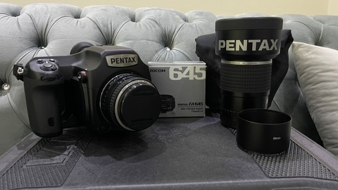 Pentax 645z with 75mm and 150mm 2.8 lenses