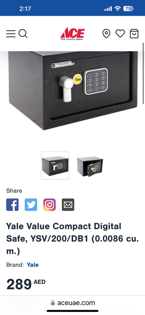 Yale Safe  Cash Box