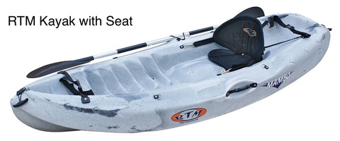 Kayak with full gear and Genuine Rhino racks