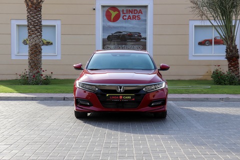 AED 1,570 monthly | Agency Warranty | Flexible D.P. | Honda Accord Sport 2018