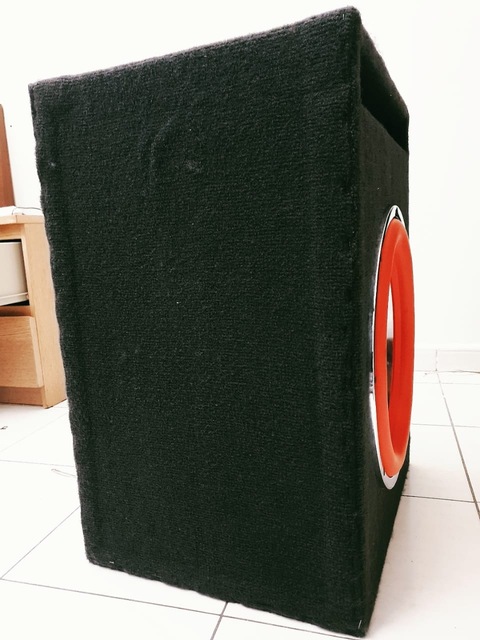15 inch Car Subwoofer With MDF Box Poshish Finishes