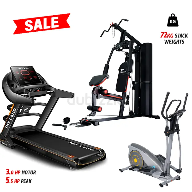 Full Gym Offer Treadmill MultiGym Elliptical