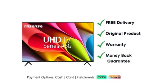Hisense 65 inch Smart TV 4K, Brand New + FREE Delivery + Warranty