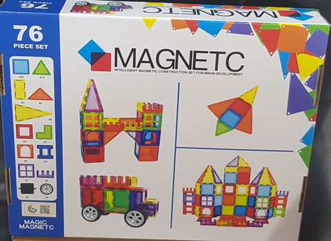 Magnetic Tiles Block 76Pcs