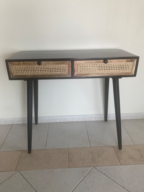 Brand new Rattan console table