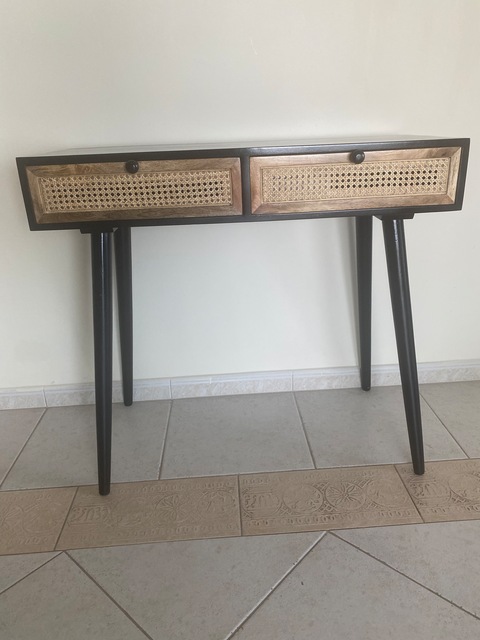 Brand new Rattan console table