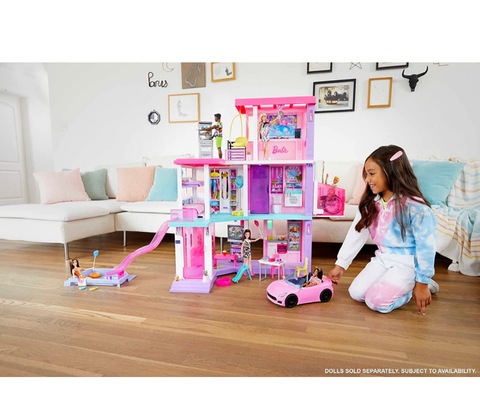 Barbie 60th Celebration DreamHouse Playset (3.75 ft) with 2