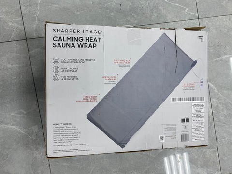 Sharper Image Calming Heat Sauna Wrap (CWT42001) Gray