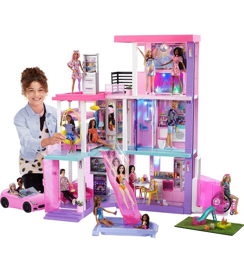 Barbie 60th Celebration DreamHouse Playset (3.75 ft) with 2