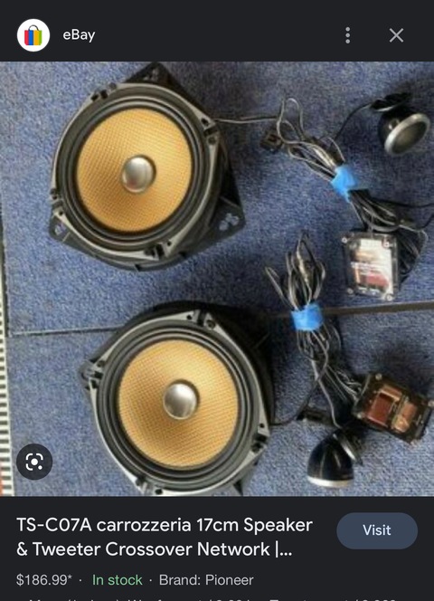 PIONEER CARROZZERIA COMPONENT AND COAXIAL SPEAKER FOR SALE!!!!! Perfect Condition