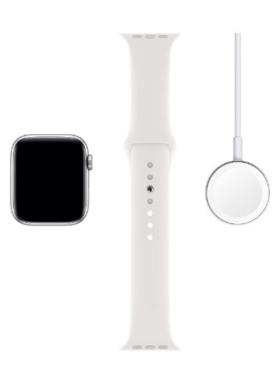 Apple Watch Series 5 (44mm, GPS) Silver Aluminum Case