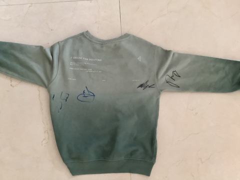 Tennis Sweater signed by Djokovic, Medvedev, Zverev  Rublev