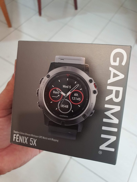Garmin Fenix 5X Sapphire - Slate Gray with Black Band