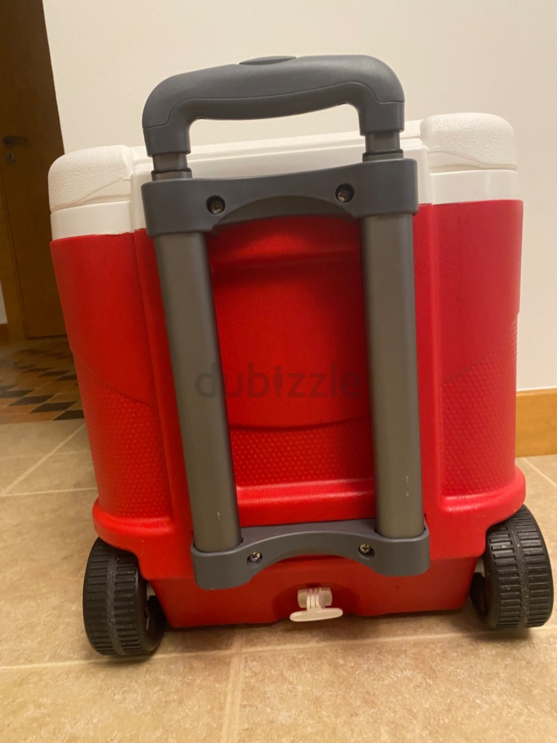 Keep Cold Plastic Picnic Trolley Ice Box 30 Liter Red-2