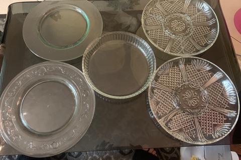Assorted serving platters
