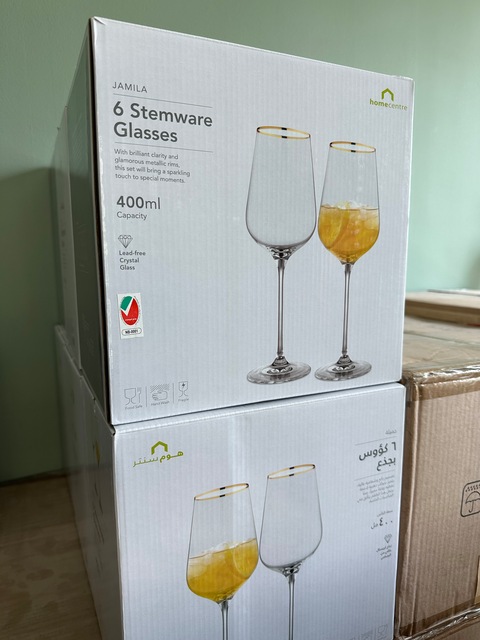 New wine glasses (box of x6)