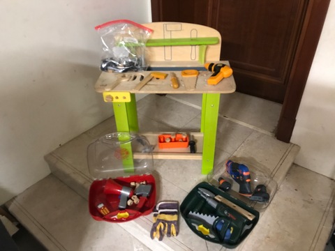 Bob the builder work bench with bosch tools