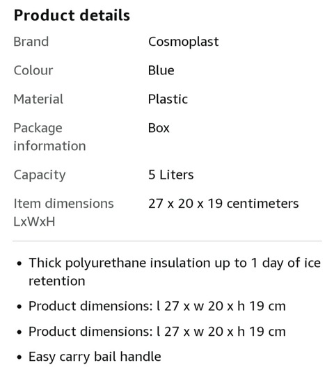 Cosmoplast Icebox / Ice Chest
