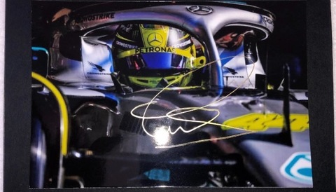 Lewis Hamilton Signed Photograph Formula 1