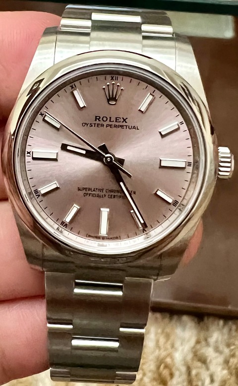 Brand New, Never used, 2022 Rolex Oysters Perpetual 34mm.
