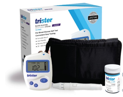 Trister blood glucose monitoring system
