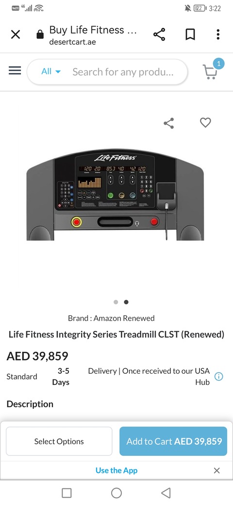 Life fitness integrity series treadmill brand new