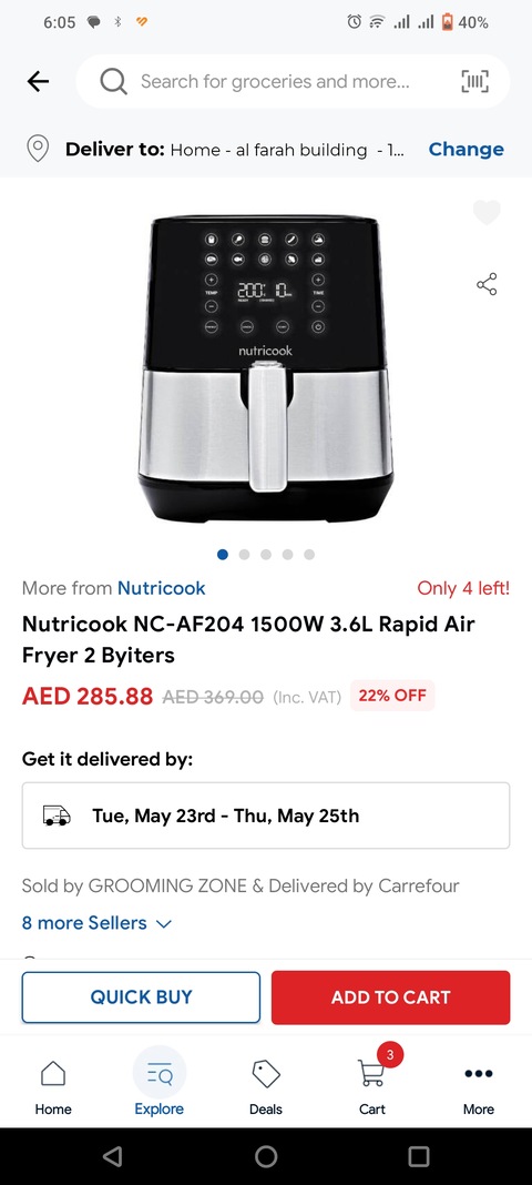 Nutricook Airfryer. airfryer like new