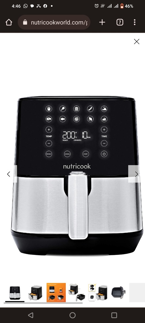 Nutricook Airfryer. airfryer like new