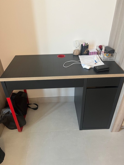New black and red desk