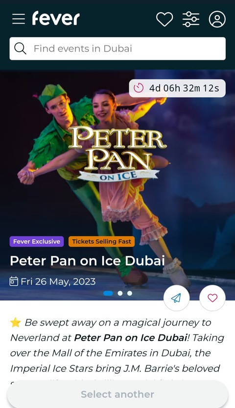 Peter Pan on Ice Dubai!