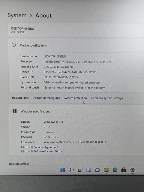 Slim 8th generation Lenovo laptop with 7 months warranty