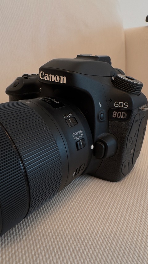 Canon 80D + 18-135 mm lens