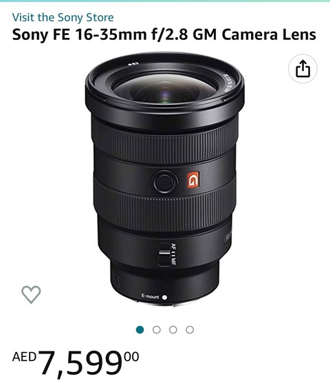Sony 16-35mm F2.8 GM Professional Lens - Box  Accessories - Used a few times - Super Sharp and
