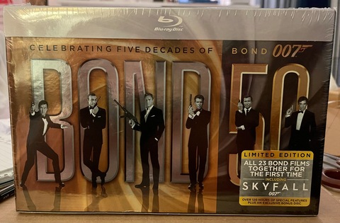 Bond 50: LIMITED EDITION COLLECTION [Blu-ray]. All 23 Bond Films Including Skyfall, plus Bonus Disc.