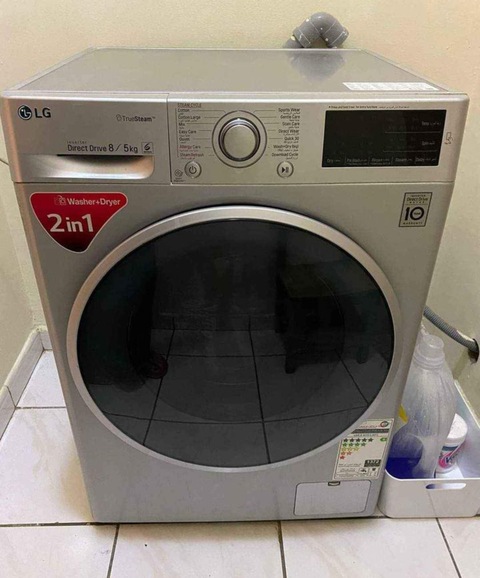 Lg brand washing machine 8kg wash 5kg dryer latest model
