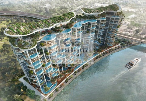 Stunning Waterfront Homes | located at Dubai Water Canal | indoor podium Lagoon