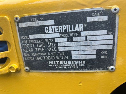 caterpillar 3 ton diesel forklift 2005 model