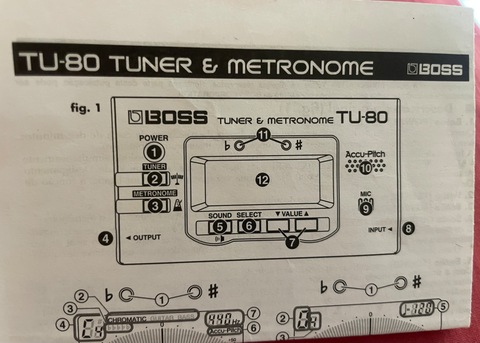 Tuner  metronome TU-80