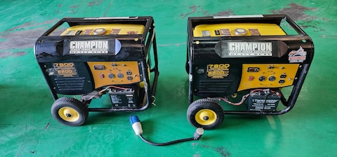 2 RV generators (120-240 V) dual power (like new)