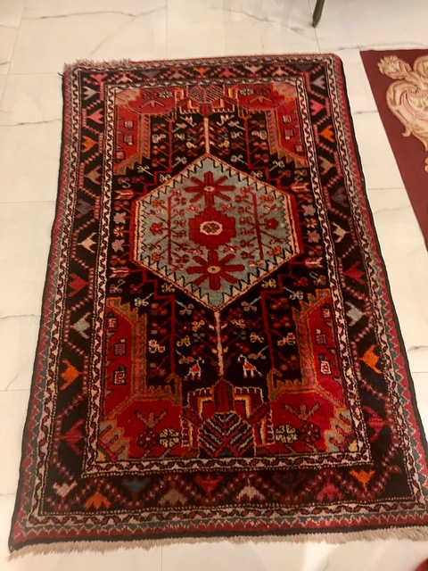 Old antique Persian carpet