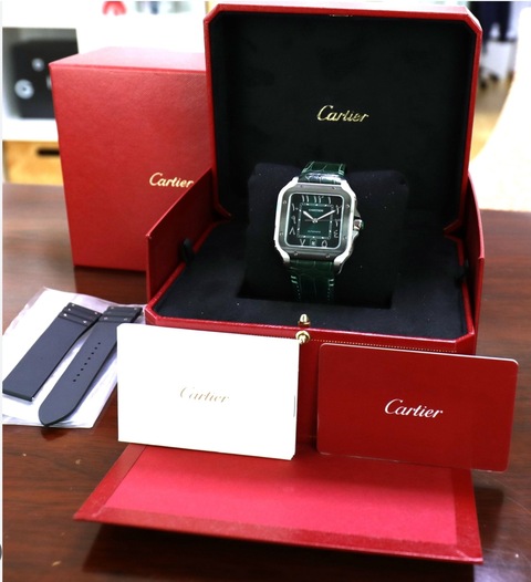 Cartier Santos Green Arabic Dial Limited