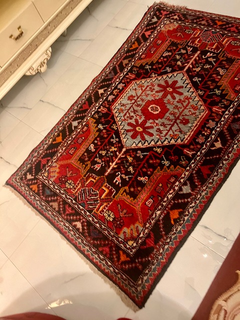 Old antique Persian carpet