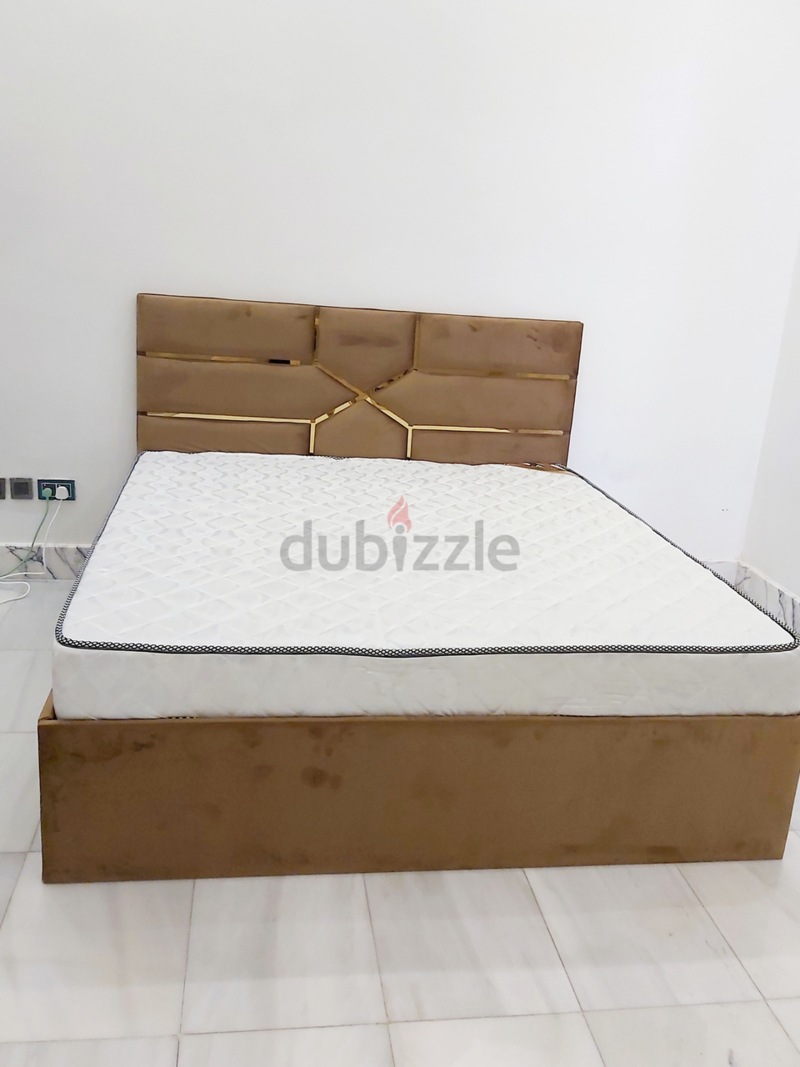 New Velvet King Size Queen Size Bed Available For Selling-0