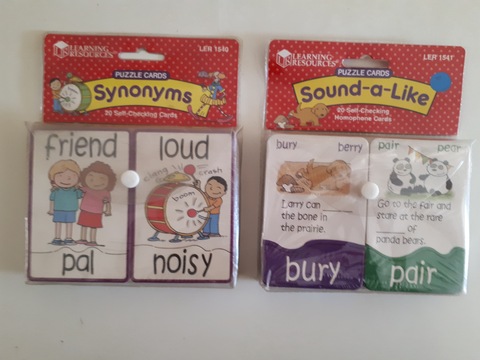 Synonyms Cards / Sound -a- Like Cards